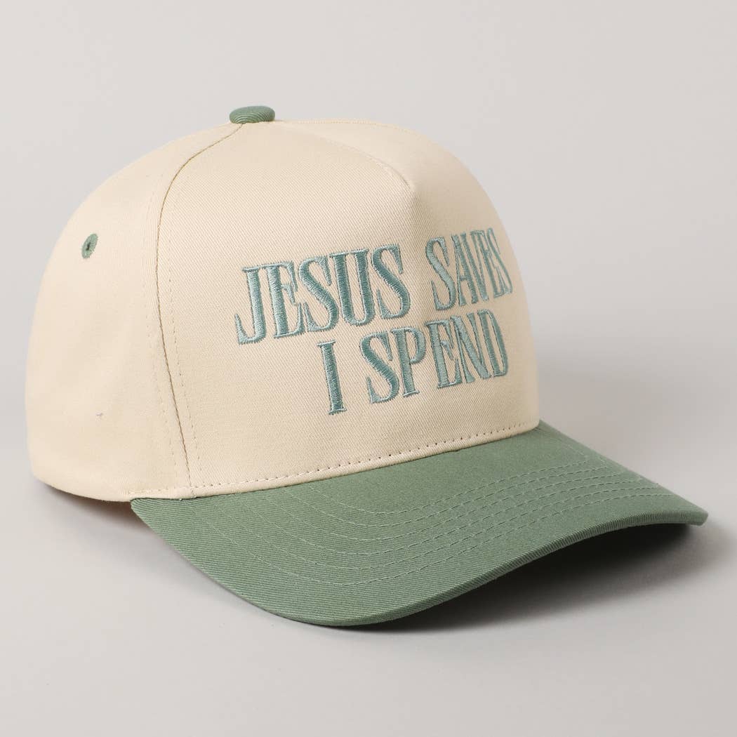 Jesus Saves I Spend Hat
