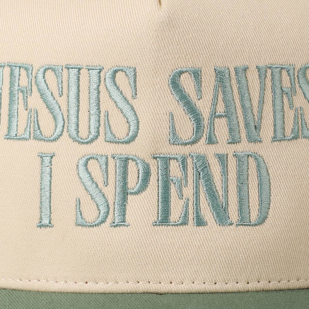 Jesus Saves I Spend Hat